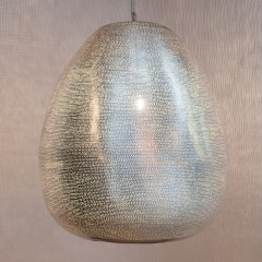 HANGING LAMP THR FLSK BRASS SILVER PLATED  